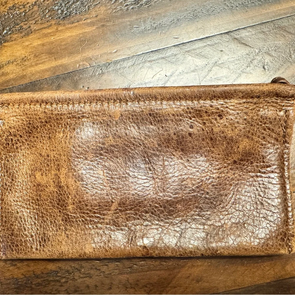 Rough & Tumble small Brown Butter Leather Wristlet - Picture 8 of 8